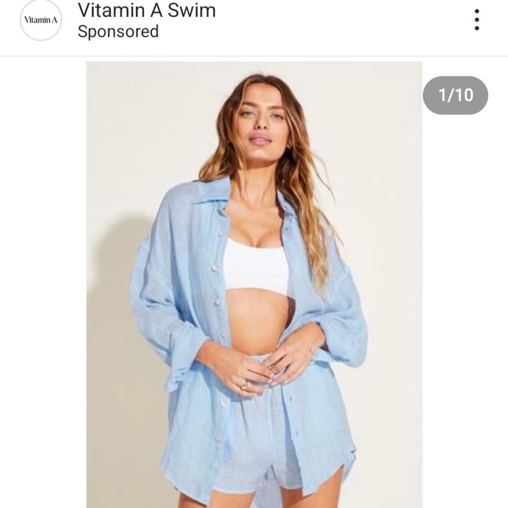 Vitamin A Playa Linen Shirt